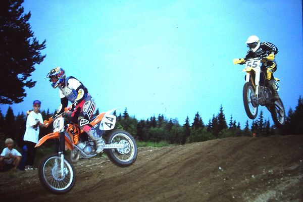 Jarkko Waskinen ja Lari Kalke Oulu junnu SM 125cc 1998